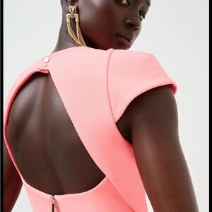 Karen Millen Cap Sleeve Backless Dress size 8